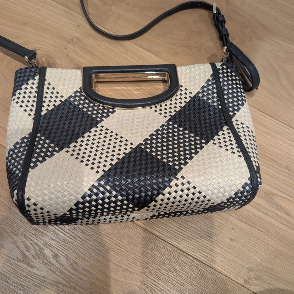 Kate Spade Navy and Cream Plaid Crossbody Bag - Picture 2 of 8